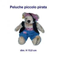 Peluche di piccolo pirata con occhio bendato, dim. H 15,0 cm