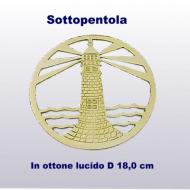 Sottopentola in ottone lucido D 18,0 cm