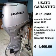 Honda 40 Hp modello BF40A completo di scatola telecomando contagiri e trim