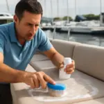 Pulizia dei tessuti outdoor della barca: il trucco che previene muffe e scolorimenti