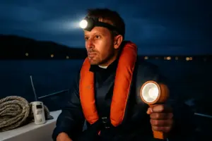 Navigare in sicurezza di notte: quali accessori obbligatori ti proteggono davvero